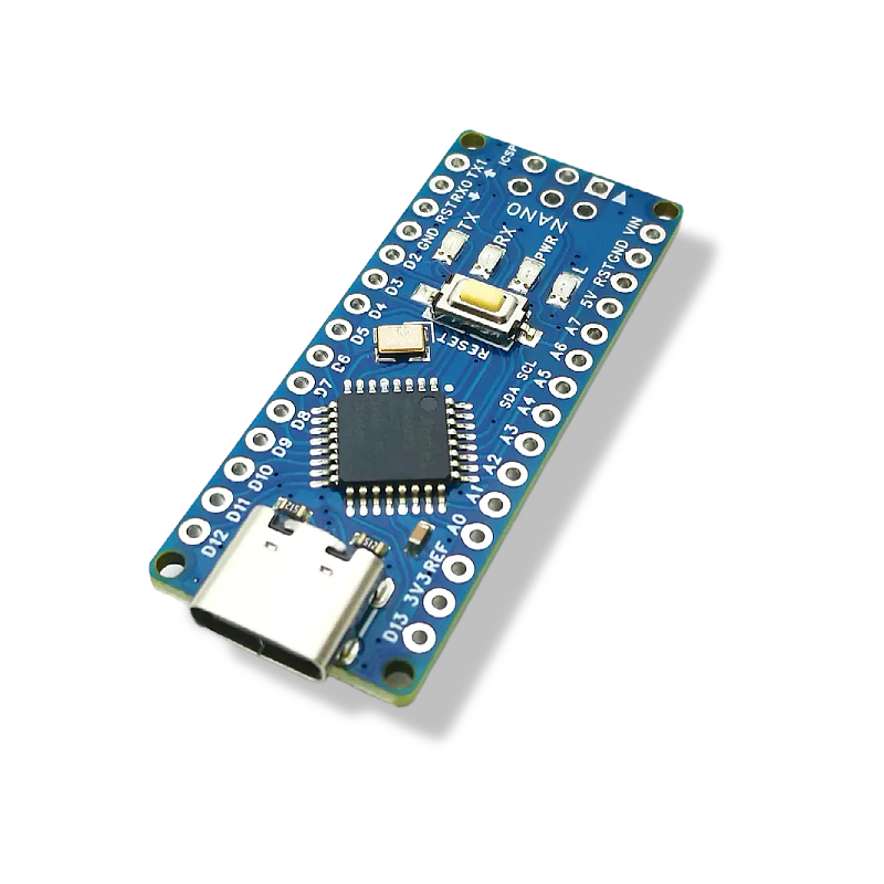 Arduino Nano 3.0 Compatible Development Board – Type-C ATmega328PB MCU, CH340C Driver, High-Quality Replacement Model N00010