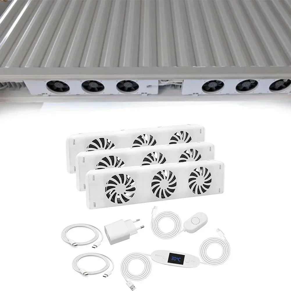 アップグレード 5.0 デュオセットラジエーターファンスマートラジエーターブースター拡張セット換気扇ヨーロッパ標準 5V 家庭用ラジエーター