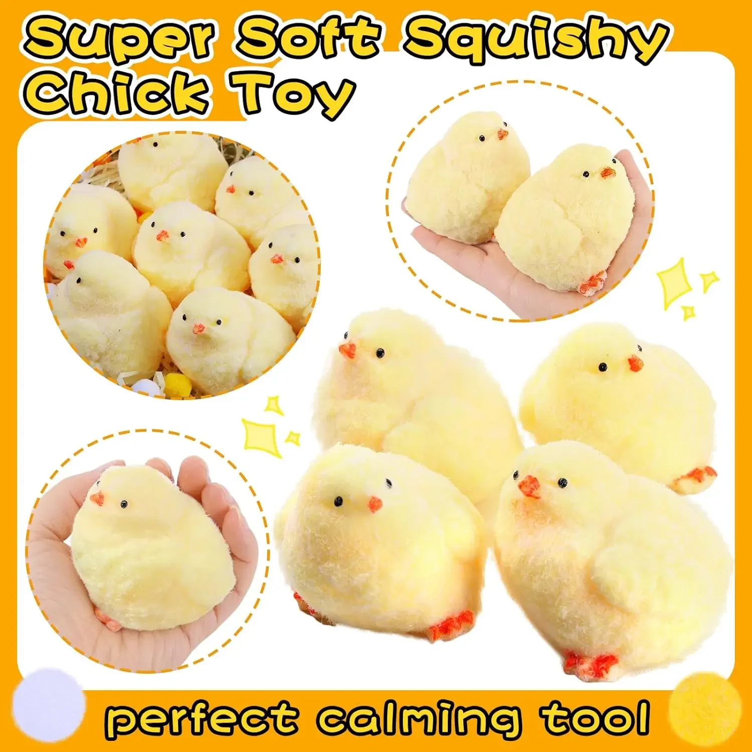 Handmade Chick Squishy ของเล่น Ultra Soft Squishy Fidget ของเล่นซิลิโคน Pinch Entertainment เกมเด็กคริสต์มาสของขวัญ