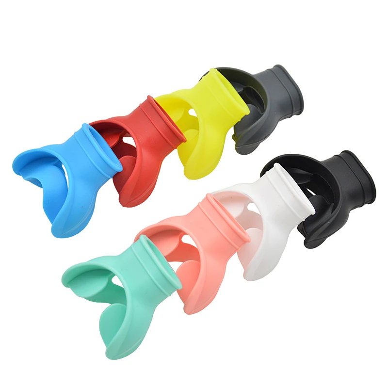 Boccaglio per snorkeling in Silicone comodo regolatore per immersioni subacquee coperchio per bocchino supporto per polpo fermi facili da usare