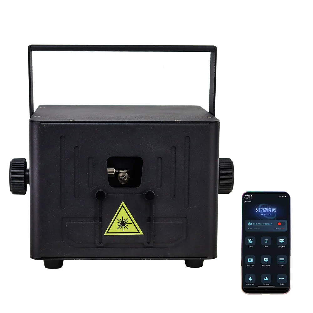 Bluetooth 5w app controle rgb luz laser ilda para dj discoteca festa em casa casamento concerto clube animação projetor iluminação de palco