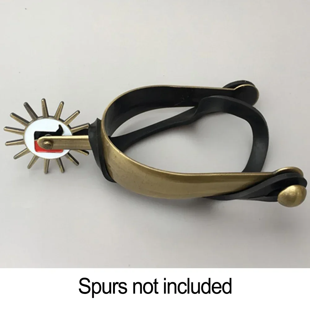 1 par de correas de espolones, correa de amarre, correas de espolón de goma o hebilla de aleación de caballo de entrenamiento, equipo ecuestre