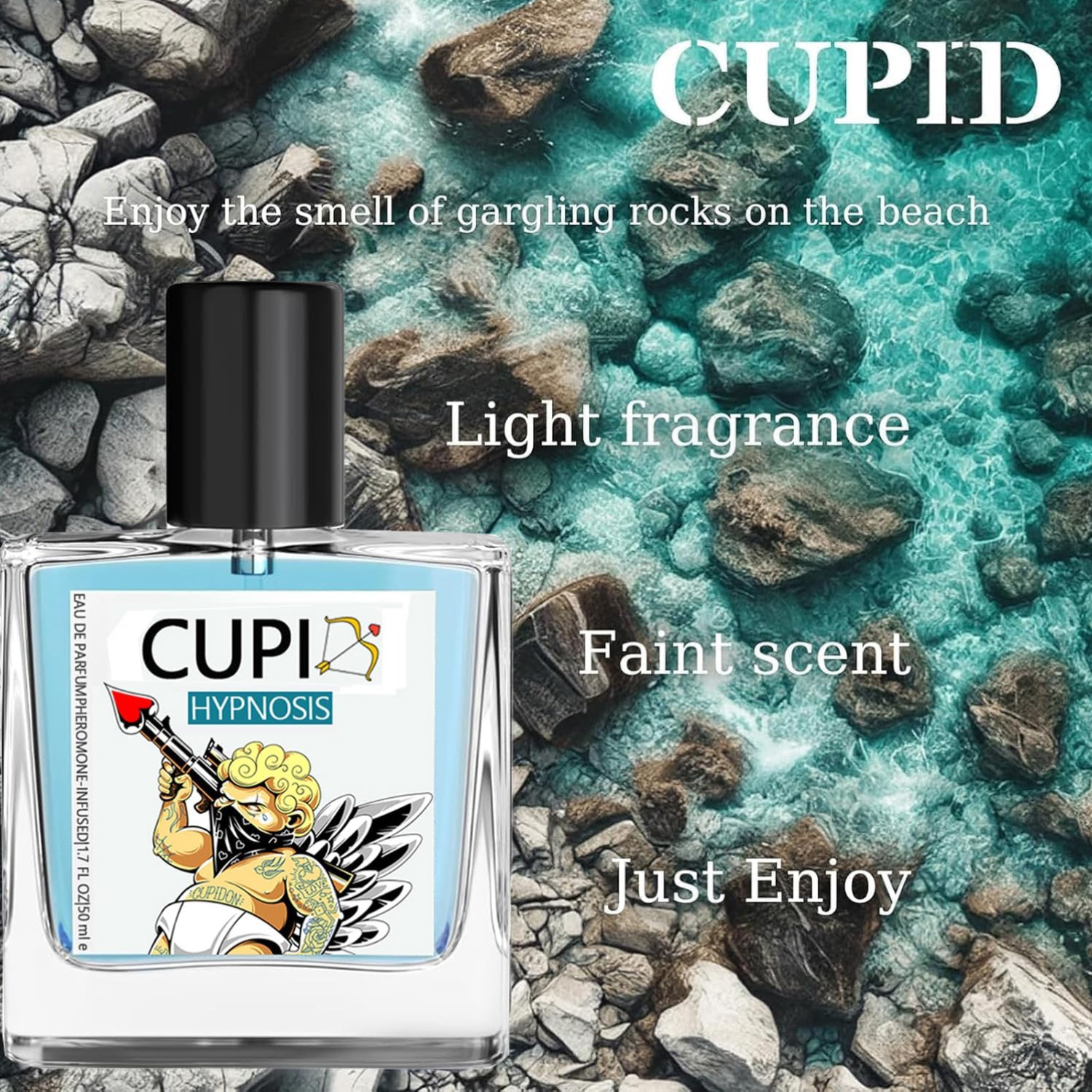 50ML Cupidon phéromone hypnose parfum Original longue durée phéromone parfums parfum Cologne hommes et femmes parfum léger