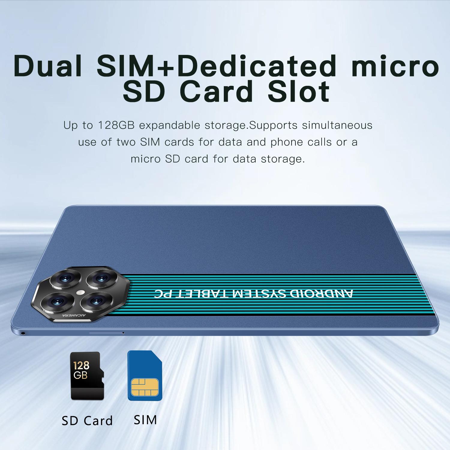 ใหม่ 10.1 นิ้วแท็บเล็ต Android PC Google Play Octa Core Dual กล้อง Dual SIM 3G โทรศัพท์ WiFi แท็บเล็ต 4GB RAM 64GB ROM