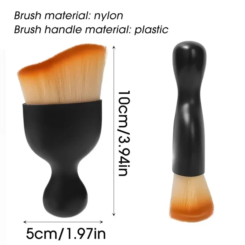 Cepillo suave de barrido de polvo para Interior de coche, herramienta de lavado de coche, hueco de teclado, cepillo de limpieza de tendencia, 2 piezas