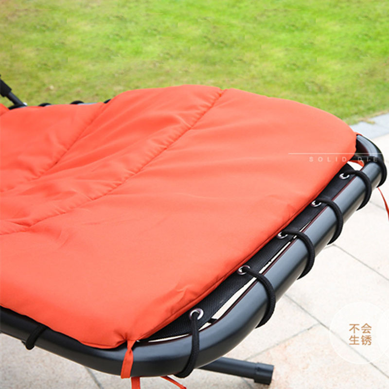 Cojín de cesta colgante, cojín individual impermeable para exteriores, cojín de columpio curvo con forma de luna engrosado