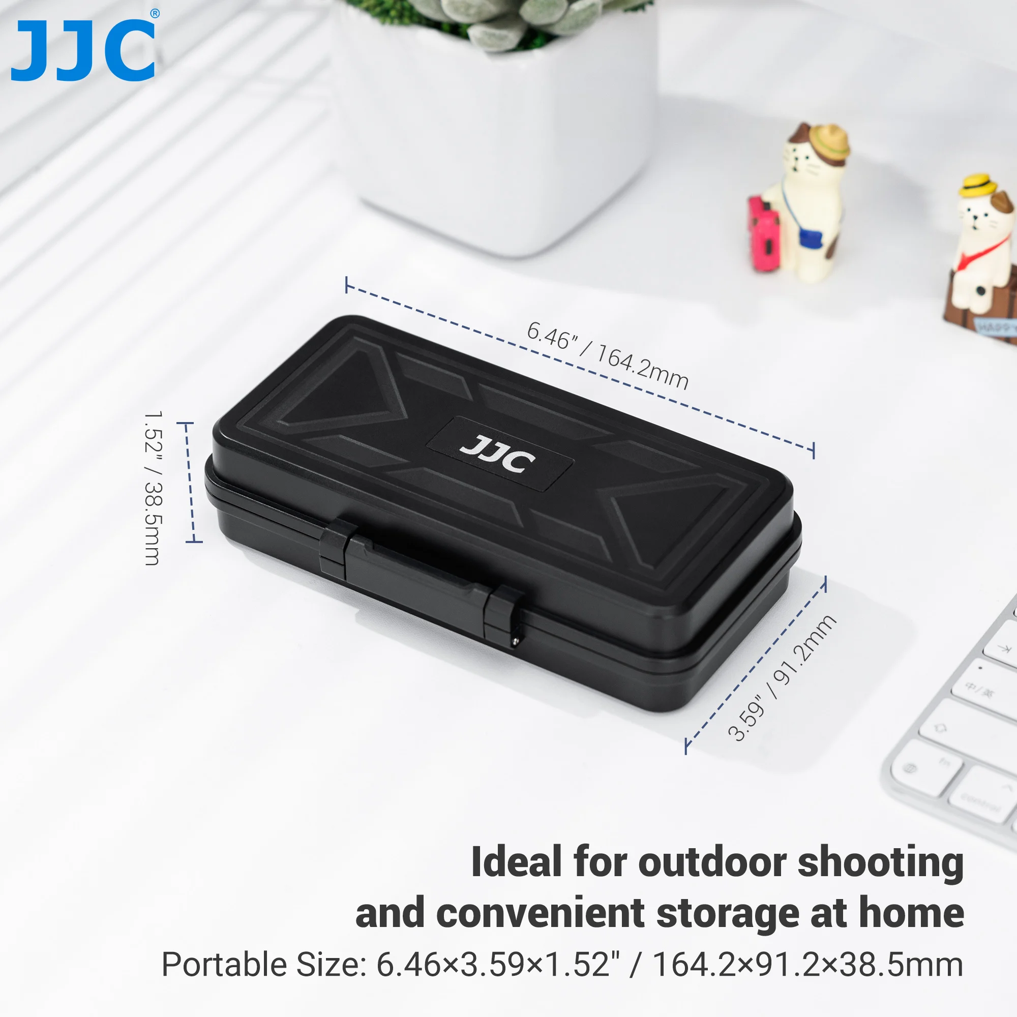 JJC Camera Batterij Geheugenkaart Opbergtas voor 6 SD-kaart 6 CFexpress Type-B/XQD 5 CFexpress Type-A Kaarten 3 Camera Batterijen