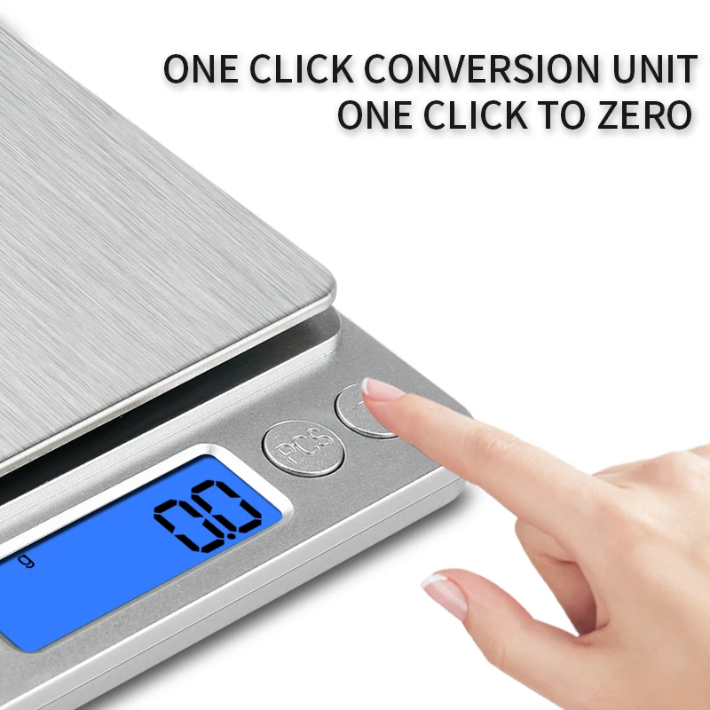 500g/0.01g Bilancia portatile per gioielli 3kg/0.1g Display digitale Bilancia da forno Bilancia elettronica Bilancia da tavolo personale Bilancia per alimenti da cucina