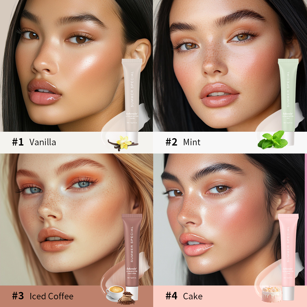 Sommer Lippen balsam feuchtigkeit spendenden Spiegel Lip gloss Lip Vanille Minze Eis kaffee Kuchen Geruch Lippenstift transparent Lippen öl Make-up