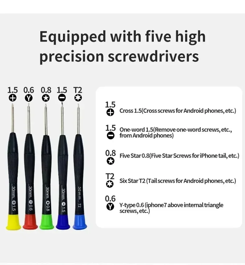 22 In 1 Universal ซ่อมโทรศัพท์ชุดเครื่องมือชุดโทรศัพท์มือถือ iPad แล็ปท็อปไขควงชุดบํารุงรักษาซ่อมเครื่องมือเปิดชุด