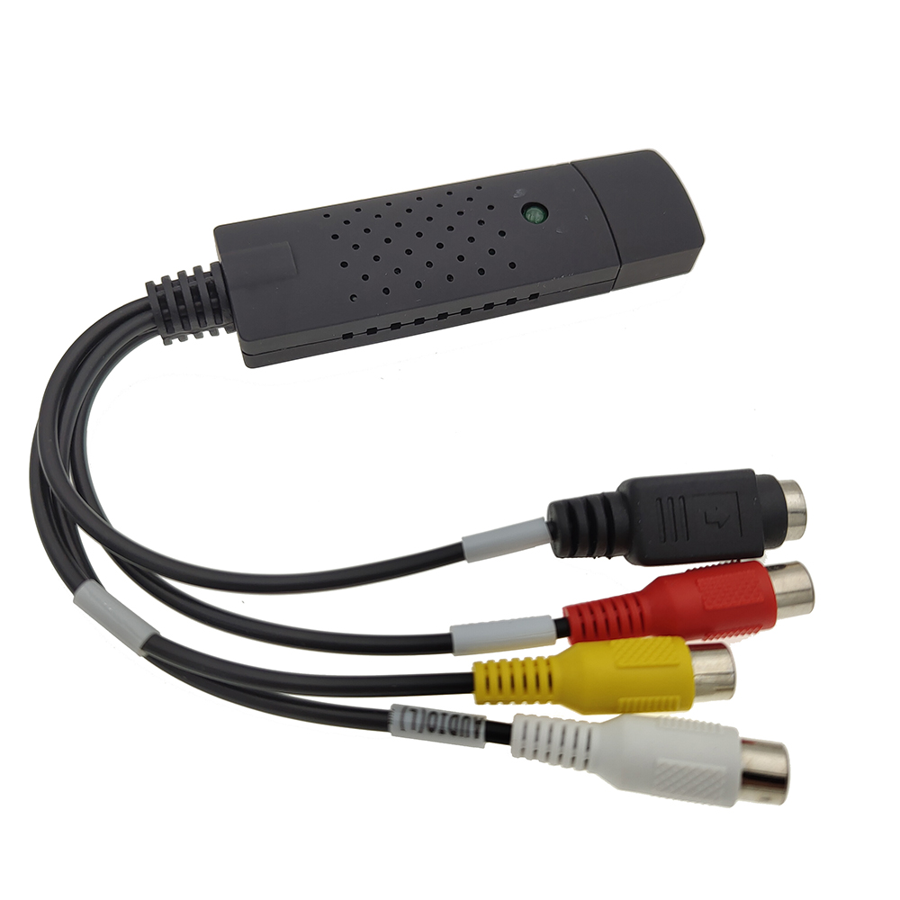 USB-адаптер для карты захвата аудио и видео с USB-кабелем Конвертер видеозахвата USB 2.0 в RCA для ТВ DVD VHS Устройство захвата