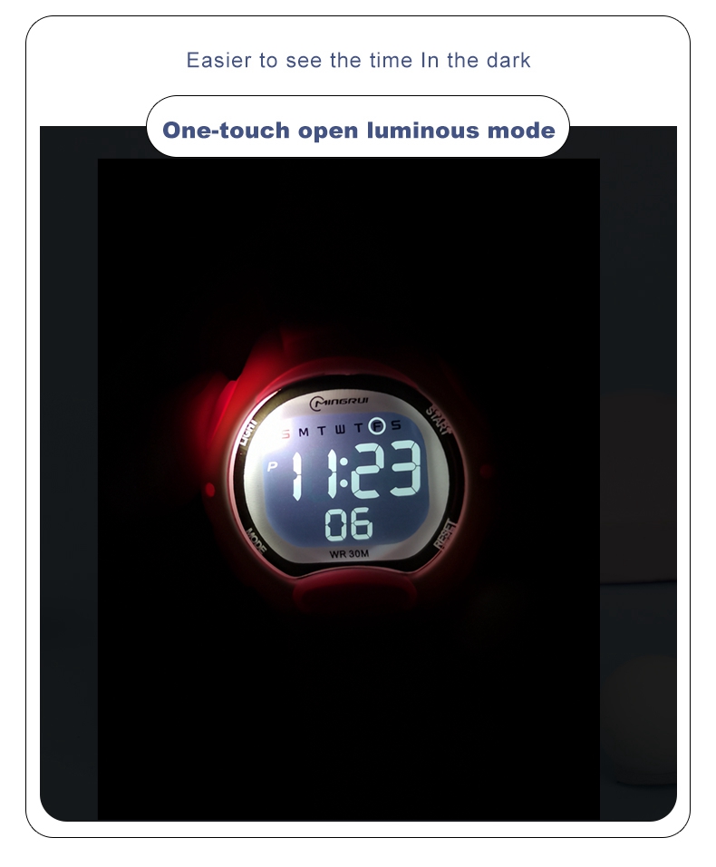Детские спортивные часы с будильником, секундомер, детские цифровые часы для мальчиков и девочек, 30 м, водонепроницаемые, военные, студенческие, электронные наручные часы
