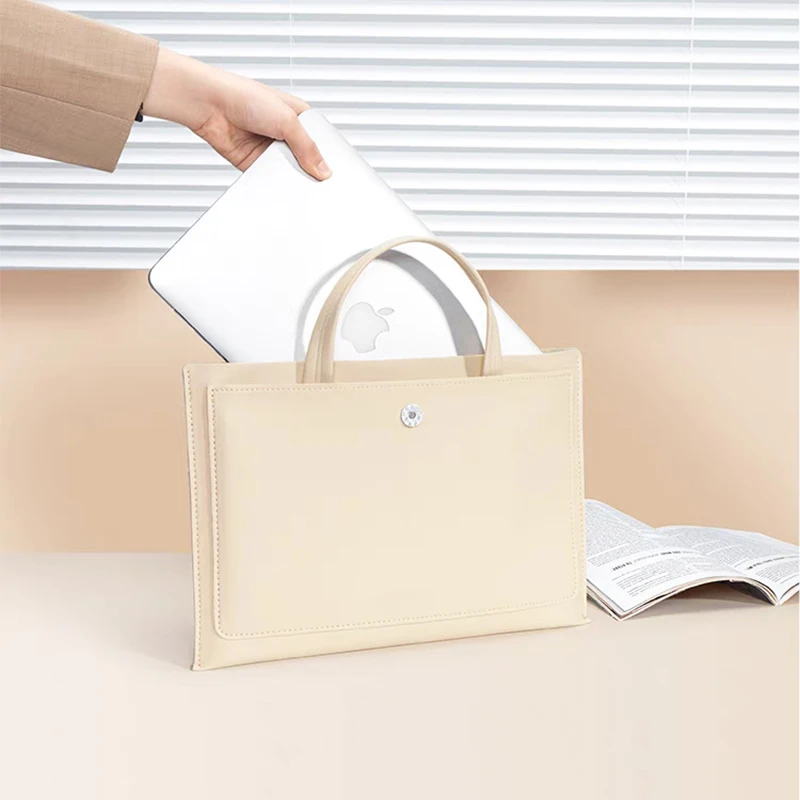 Luxury PU Leather Custom name Briefcase Engrave Initials Business Large Capacity Laptop Bag Business Trip Notebook Computer Bags