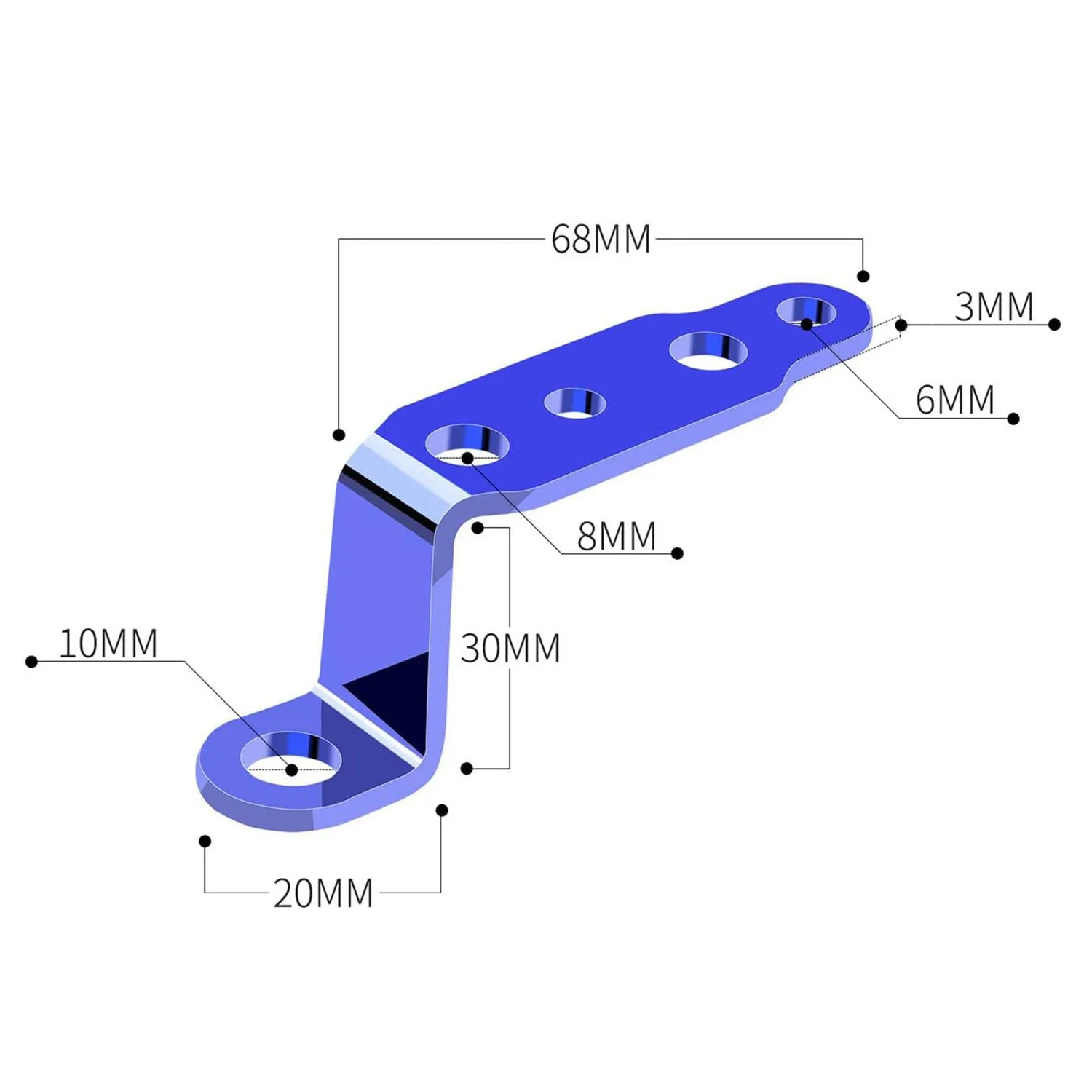 Soporte de faro LED para motocicleta, lámpara de espejo retrovisor, soporte de extensión de foco, abrazadera, accesorios para motocicleta y Scooter