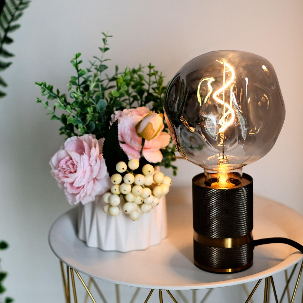 Tianfan Vintage LED Glühbirne G125 speziell geformte große Stein 4w dimmbar 110V 220V E26 E27 dekorative Edison Birne