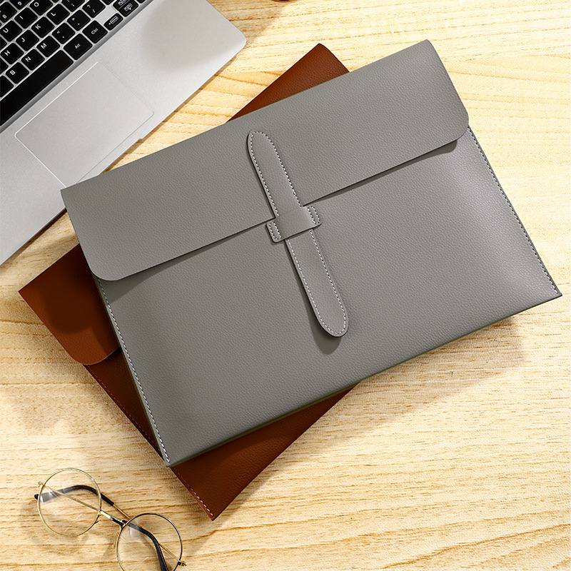 1 stücke Business Leder Datei Ordner Verdickte Wasserdichte Dokument Tasche Tragbare Vertrag Lagerung Archiv Tasche Langlebig