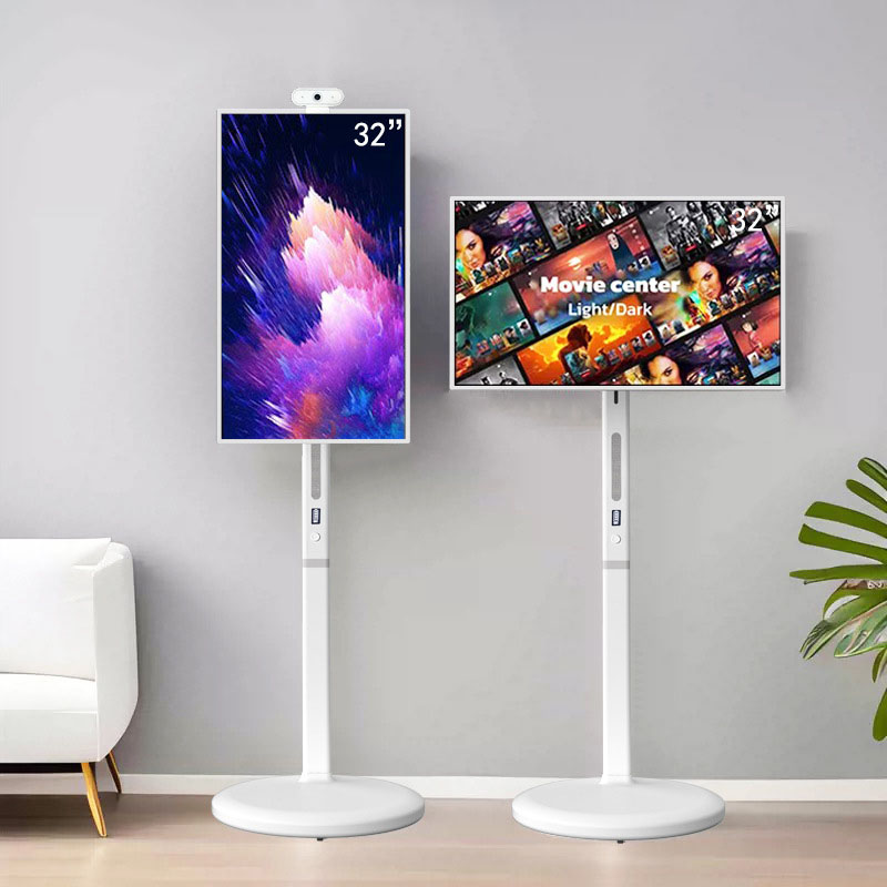 Fabriek prijs 32 inch draagbare touchscreen smart tv 8 + 128G wifi Scherm casting 8 core stand Door mij scherm afstandsbediening