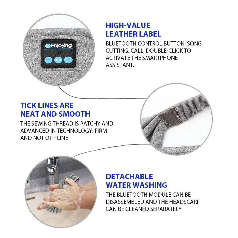 スポーツヘッドバンドワイヤレス Bluetooth ヘッドフォンヘッドバンド睡眠音楽アイマスクソフト弾性ヨガヘアバンド屋外スウェットバンド