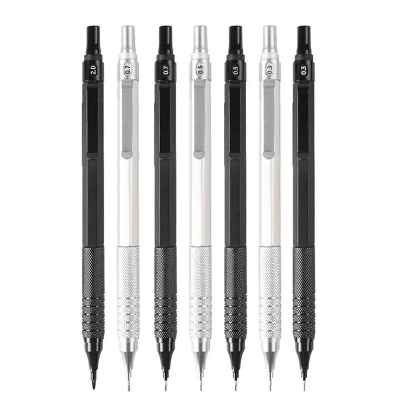 1 Máy Tính Cơ Khí Bút Chì 0.3/0.5/0.7/2.0Mm Trọng Tâm Thấp Kim Loại Vẽ Đặc Biệt Bút Chì văn Phòng Học Nghệ Thuật Viết Chữ Tiếp Liệu