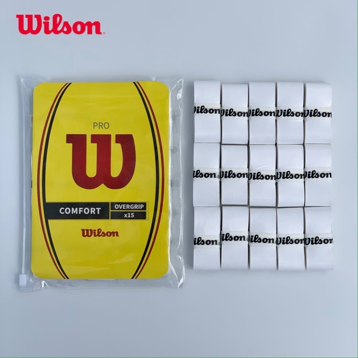 15/30/60 オリジナルウィルソンテニスラケットノンスリップグリップテニスラケットスウェットバンドグリップテニスアクセサリー