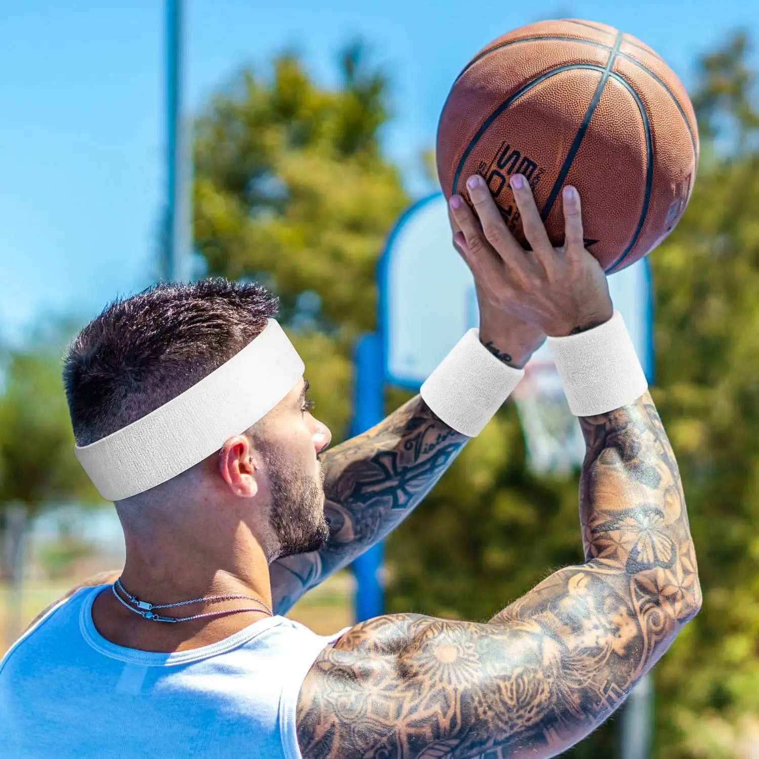 3 stuks zweetbestendige sporthoofdbanden voor mannen en vrouwen - vochtafvoerende zweetband voor tennis, basketbal, hardlopen, sportschool, training