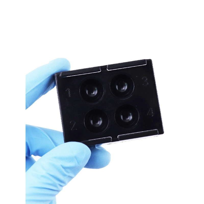 Dental Shading Light Box, Resina Composta Misturando Bem, Armazenamento à Prova de Luz, Cor Toning Case, Material Dentista, 4 Furos