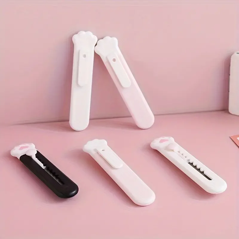 9 Pieces (3 colors) Cute And Practical Mini Cat Claw Cutting Machine Convenient For Packaging And Paper Cuttings