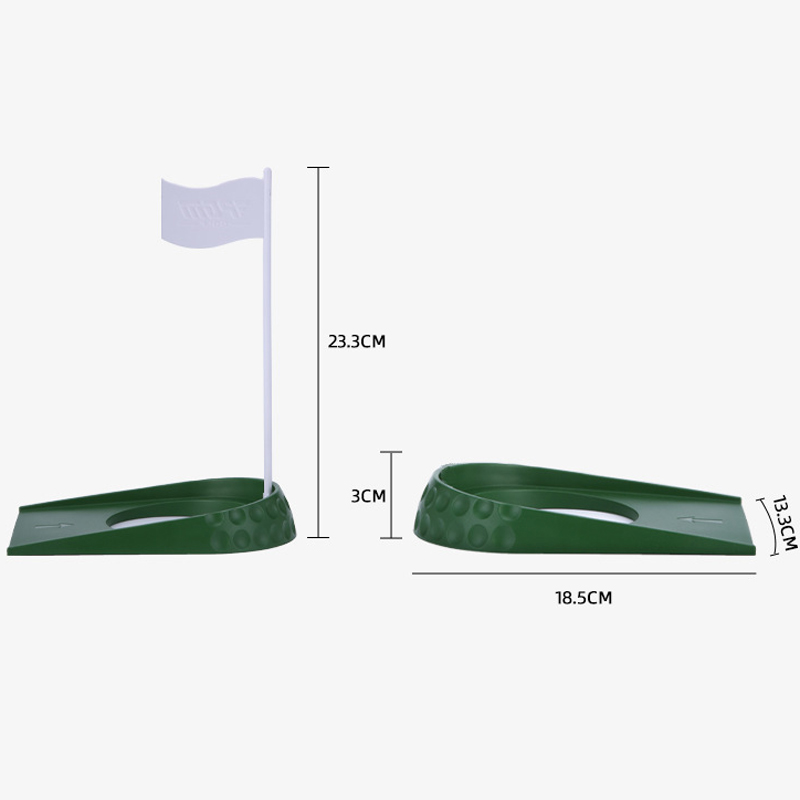 PGM Golf Hole ถ้วย Hole Flag ABS แบบพกพาในร่ม Golf Putting Trainer พัตเตอร์สีเขียว Practice Home Yard Outdoor Training Aid