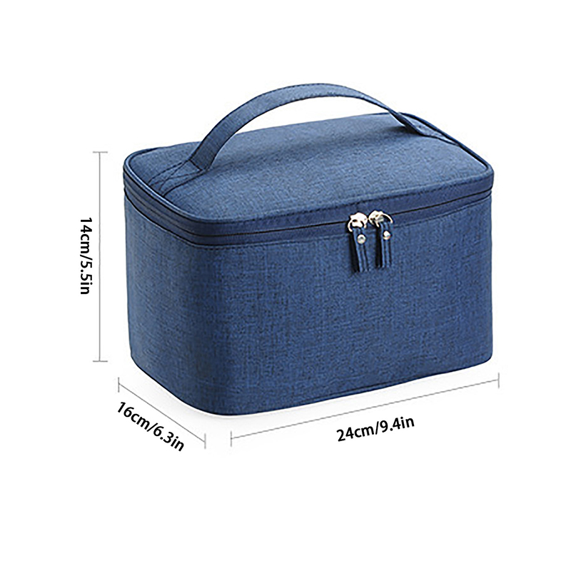 1pc Business Trip Men's Toiletry Bag Double Layer Large Capacity Cosmetic Bag Oxford Cloth Storage Bag Portable Handbag