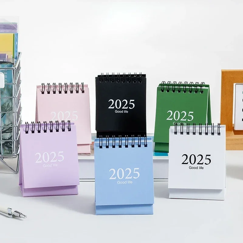 2025 ปฏิทินตั้งโต๊ะ 365 วันประจําปีน่ารัก COIL ปฏิทินหนังสือตารางรายปี Organizer To Do List Home อุปกรณ์สํานักงาน