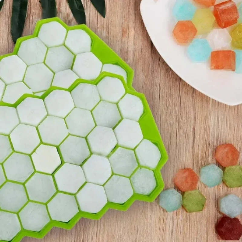 1pcs Honeycomb 37 Lattice Cube Tray Maker Without Lid DIY Ice Mold