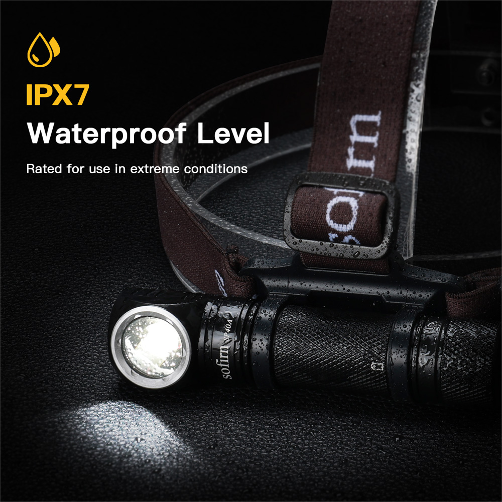 Sofirn SP40A TIR óptica lente faro TN-3535 LED 18650 USB recargable lámpara de cabeza 1200lm antorcha con tapa trasera magnética