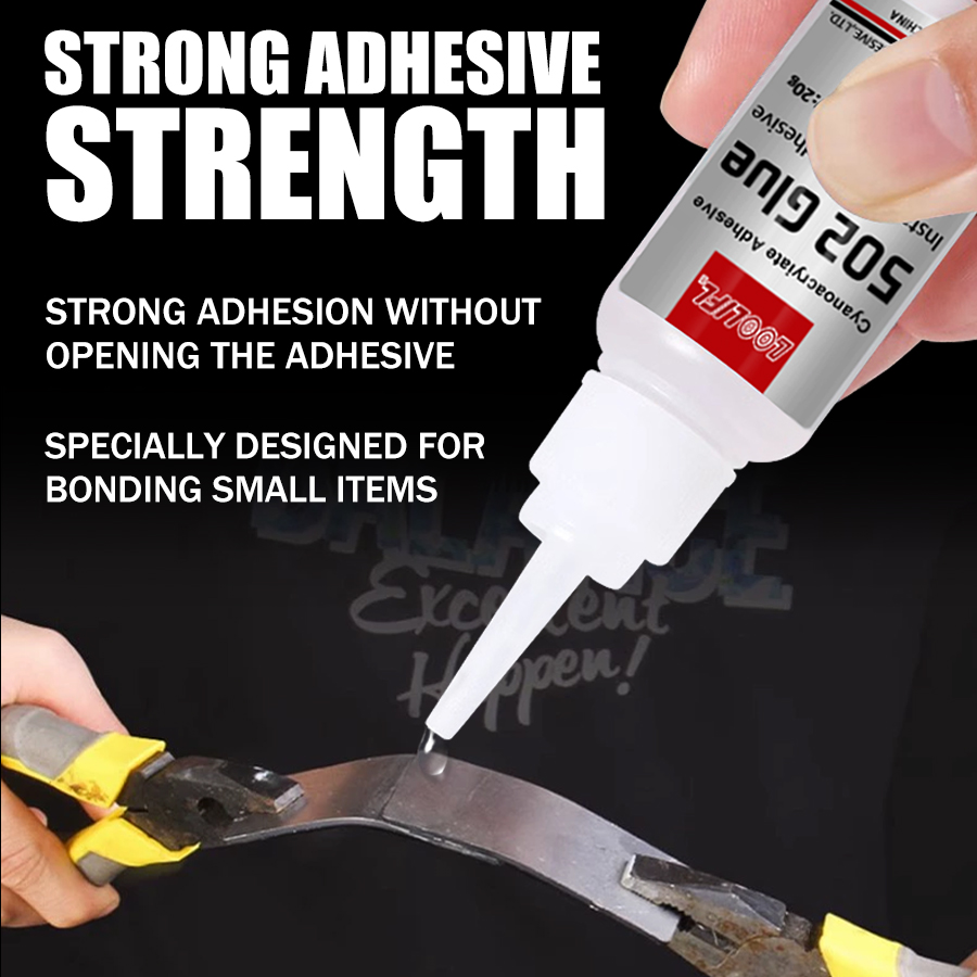 Professional 502 Super Glue Instant Quick-drying Cyanoacrylate Adhesive Leather Wood Metal Plastics Strong Bond Liquid Glue Tool