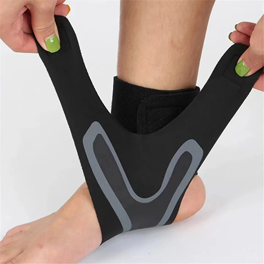 1 pezzo di supporto per tutore per caviglia, manica di compressione, fasciatura elastica per il piede, avvolgimento protettivo, calzini sportivi