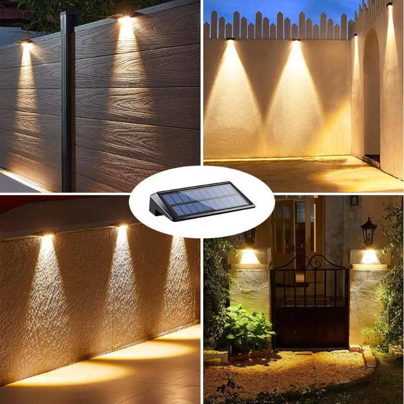 1-4 Uds colector Solar luz exterior impermeable iluminación Solar hogar jardín patio decoración luz Solar al aire libre