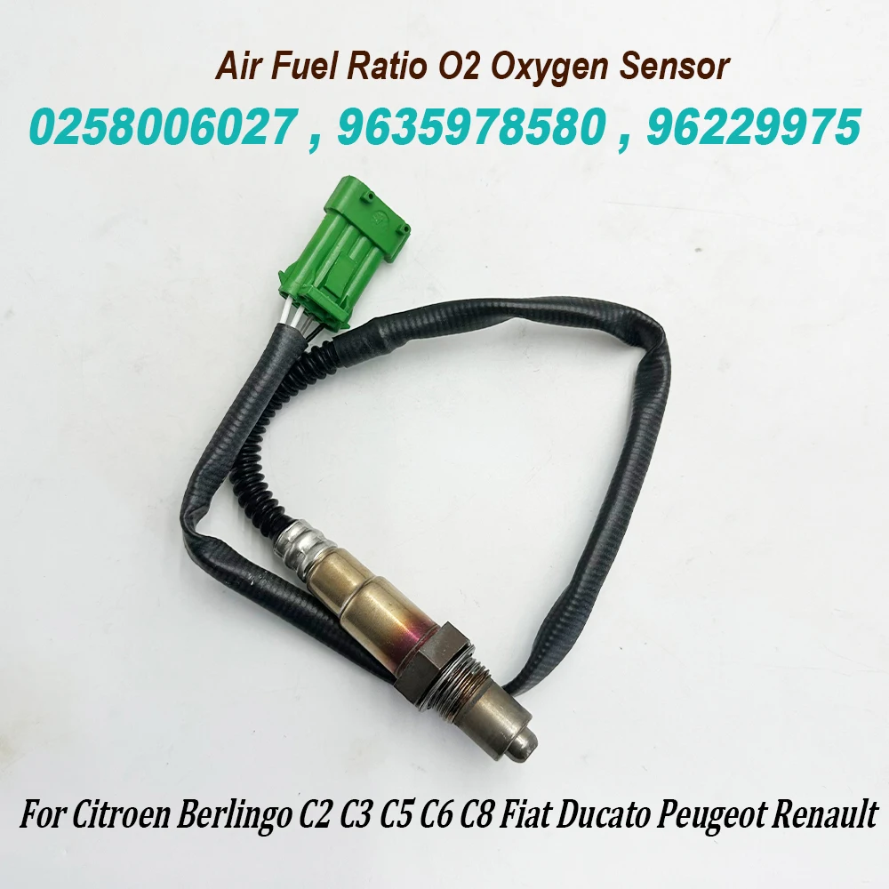 Высококачественный кислородный O2 Датчик Lambda 0258006027 96359785 96229975 для Citroenn C2 C3 C4 C5 C8 Xsara Peugeott 206 306 406