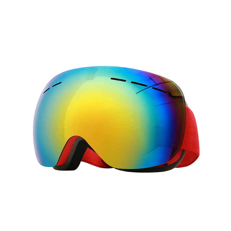 新しいスキーゴーグル男性女性二重層防曇ビッグスキーマスク UV400 メガネ保護スキー冬の雪スノーボードゴーグル