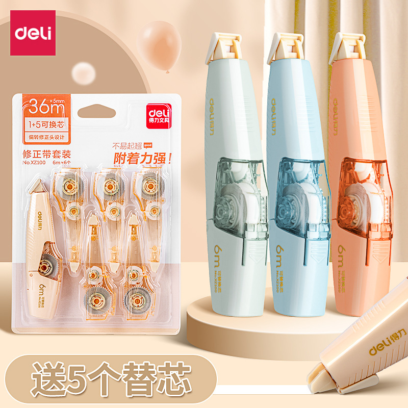 Correction Tape 6m*5mm Large-capacity Correct Pen Diary Scrapbooking Student School Office Supplies Roller Correction Tape