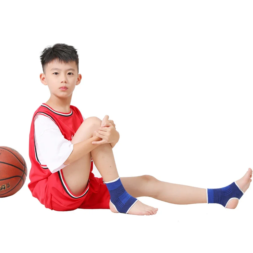 1Pair Elasticated Knee Blue Knee Pads Knee Support Brace Leg Arthritis Injury GYM Sleeve Elasticated Bandage Ankle Brace Support