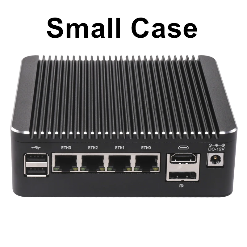 Slim Intel N150 4*2.5G LAN+RJ45 COM Console 1xM.2 2280 SSD+2.5'' SATA3.0 SSD Fanless Network Security Gateway Industrial Mini PC