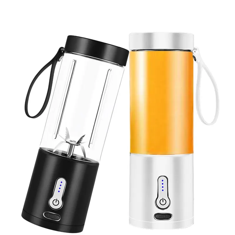 Poderoso Liquidificador Portátil para Smoothies, USB Recarregável, Processador de Alimentos, Máquina Misturadora de Frutas, Mini Juicer Cup, 530ml