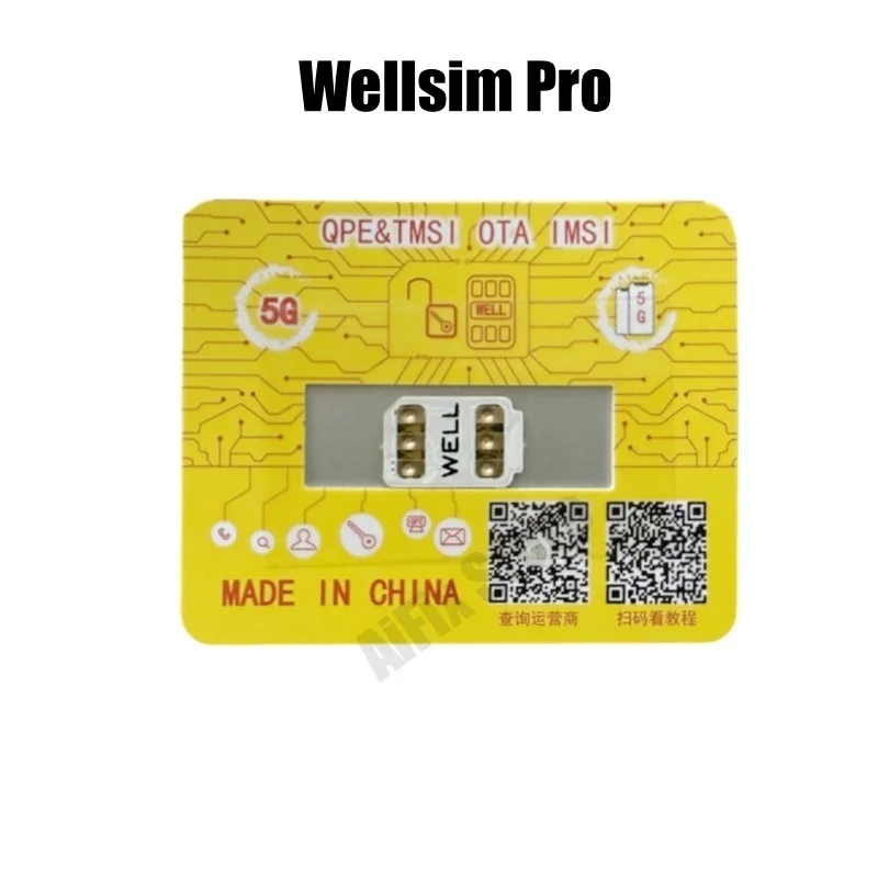 2 Pçs/lote Wellsim Pro V4.1 2025 Versão Mais Recente com Modo QPE MEP Way para iPhone 16 15 14 13 12 11X8 7