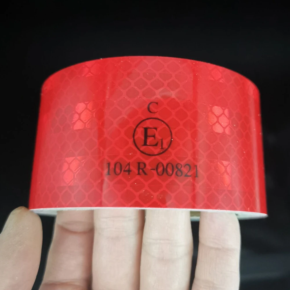 Chất Lượng Cao Hình Lăng Trụ Keo Phản Quang Dán Conspicuity Băng Cho Xe Tải Xe Kéo