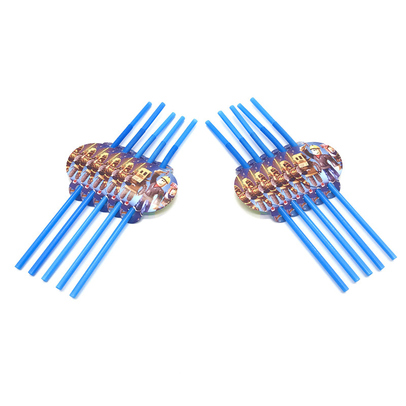 ホットロボット Roblox 子供の誕生日パーティー用品セット使い捨て食器 Roblox 紙皿カップ風船ベビーシャワーパーティーの装飾