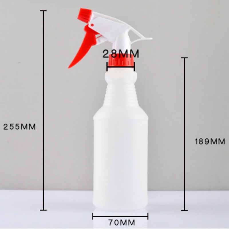 500ML/1000ML Empty Container Portable Spray Bottle Refillable PE/Plastic Atomizer Transparent Multipurpose Gardening Supplies