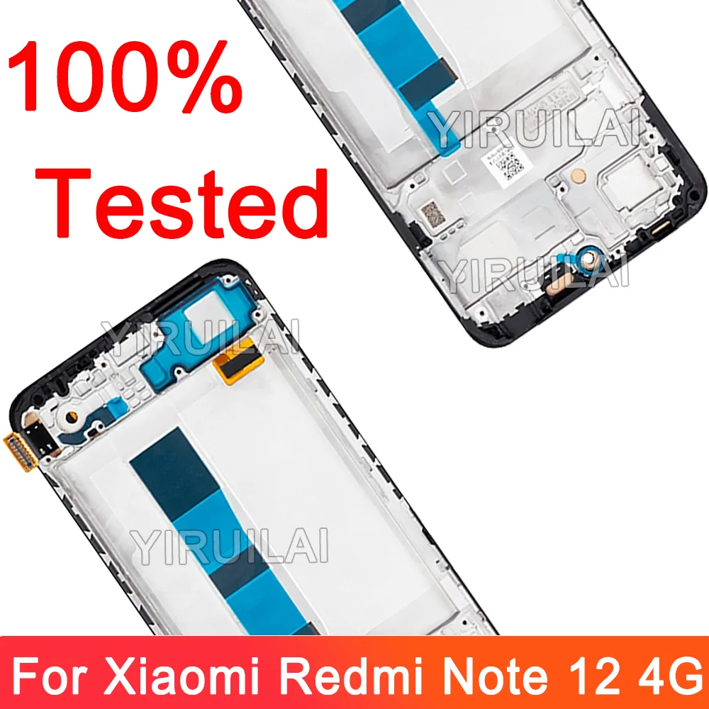 Tft para xiaomi redmi note 12 4g 23021raaeg 22111317i display lcd tela de toque digitador assembléia para redmi note 12 4g lcd