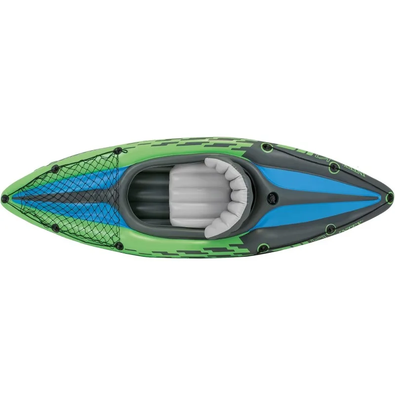 Challenger Inflatable Kayak Series: Includes Deluxe 86in Kayak Paddles and High-Output Pump – SuperStrong PVC – Adjustable Seat