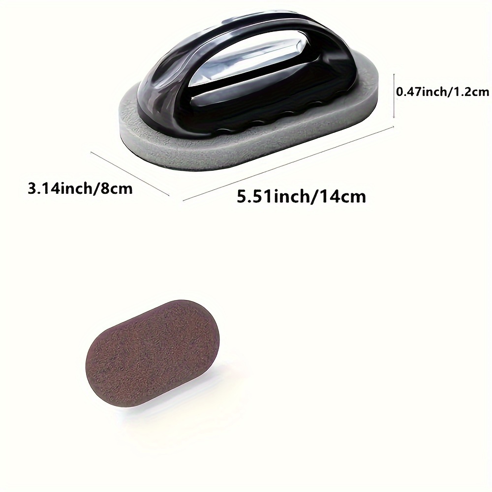 Kitchen Cleaning Brush Household Magic Eraser Washing Dishes With Diamond Sand Scouring Cloth Sponge Eraser With Handle Tool