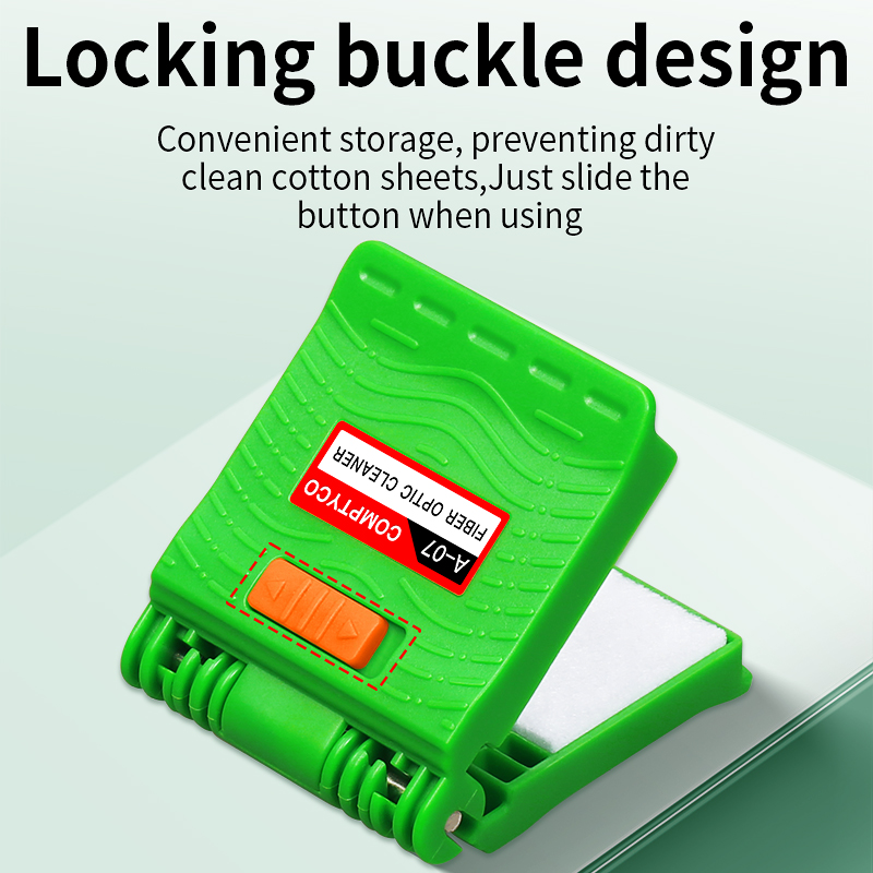 COMPTYCO A-07 Optical Fiber Core Wiping Cleaning Tool Fiber Optic Cleaner With Cleaner Cotton/Alcohol Storage Bottle (Empties)