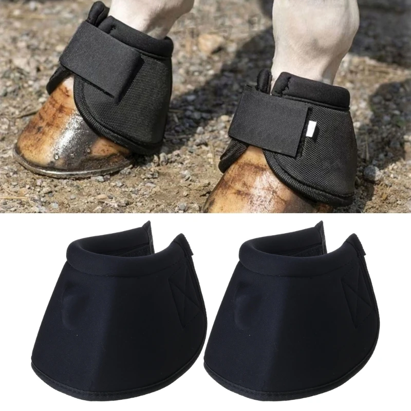 Campane per Stivale per cura del cavallo Campane protettive per resistenti allo strappo Accessori per equipaggiamento protettivo per l'allenamento